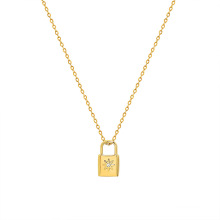 Shangjie OEM Joyas Fashion Women 18K Gold Collar Collar Collar de acero inoxidable Collar Collares de bloqueo